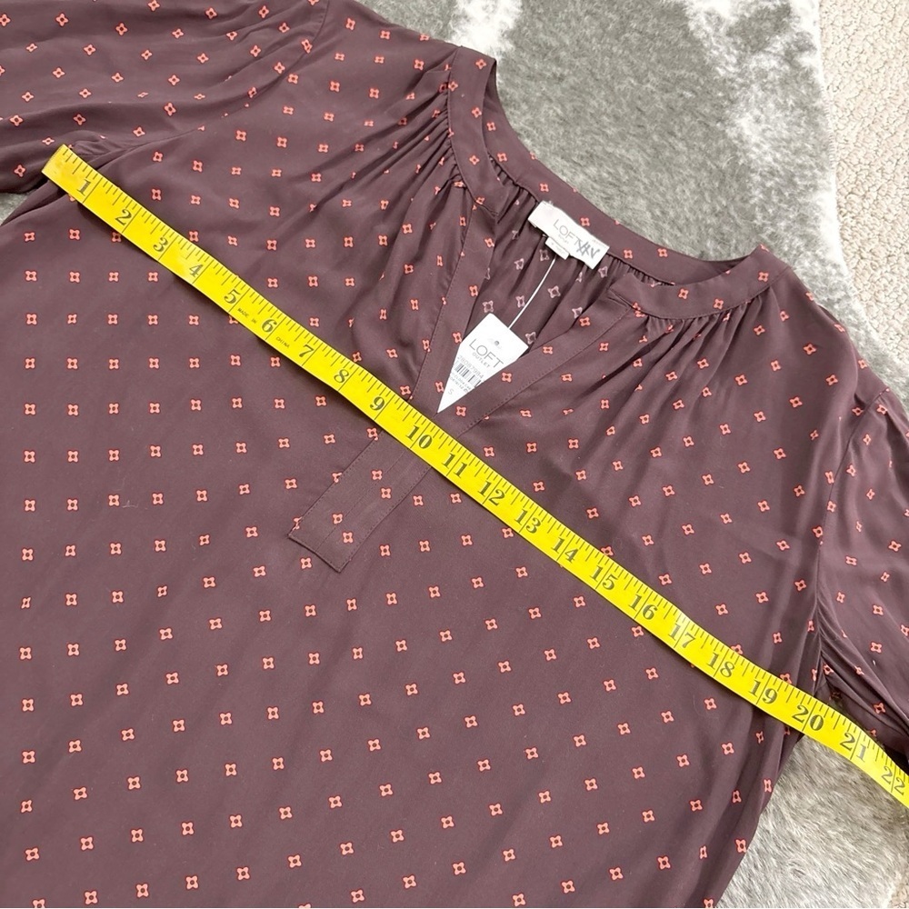 NWT LOFT Popover Blouse - Picture 9 of 9